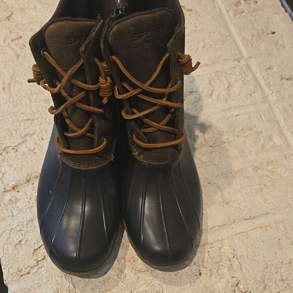 Sperry Black and Brown Duck Boots - Picture 6 of 12